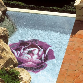 мозаичное панно для бассейна bisazza rosa rosa
