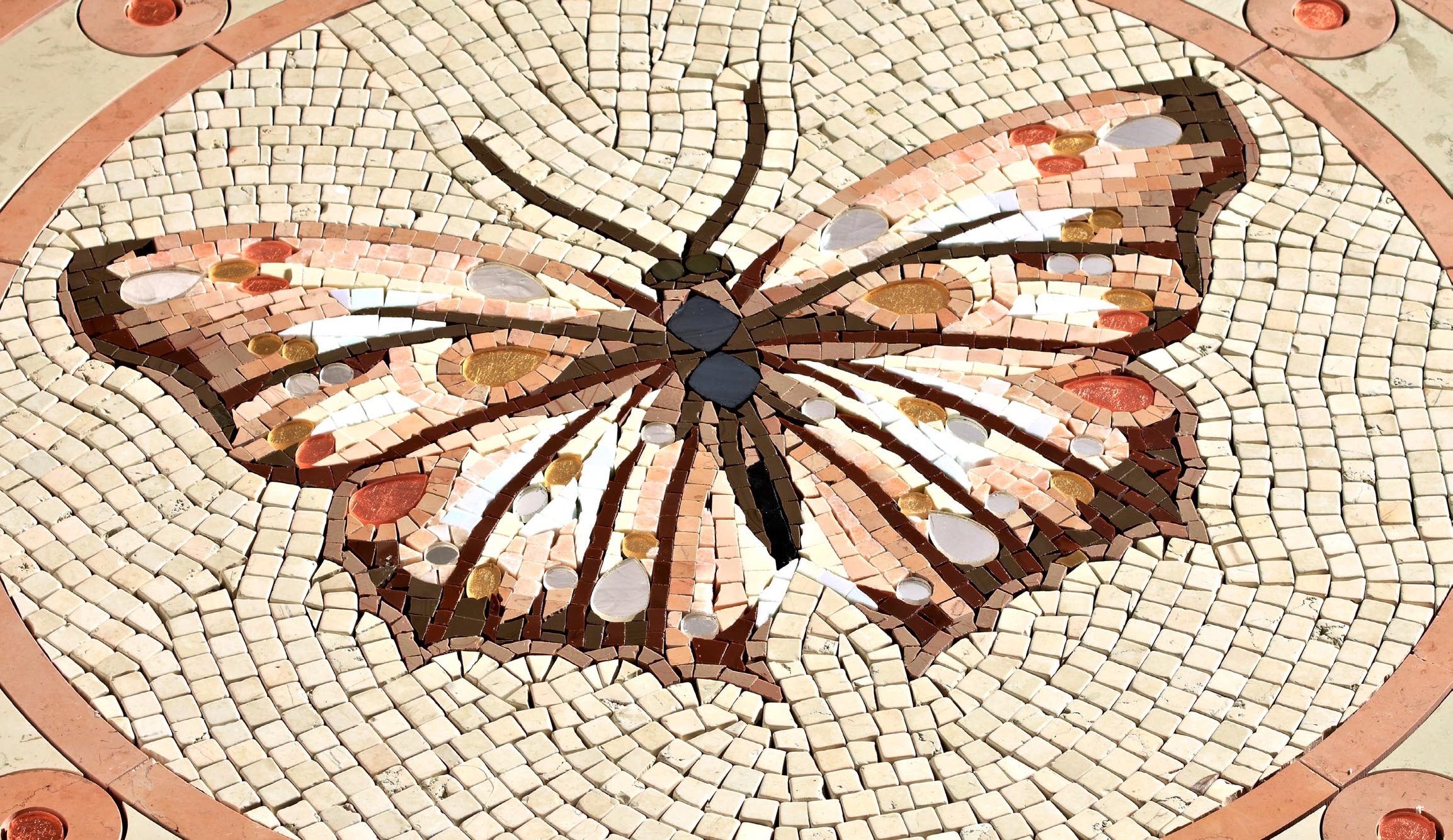 Мозаичное панно в ванную SICIS Butterfly 4