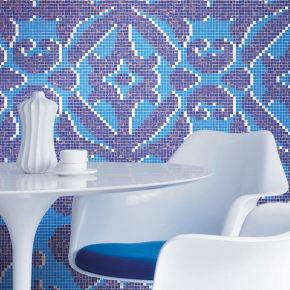 мозаичное панно на кухню bisazza camee blue