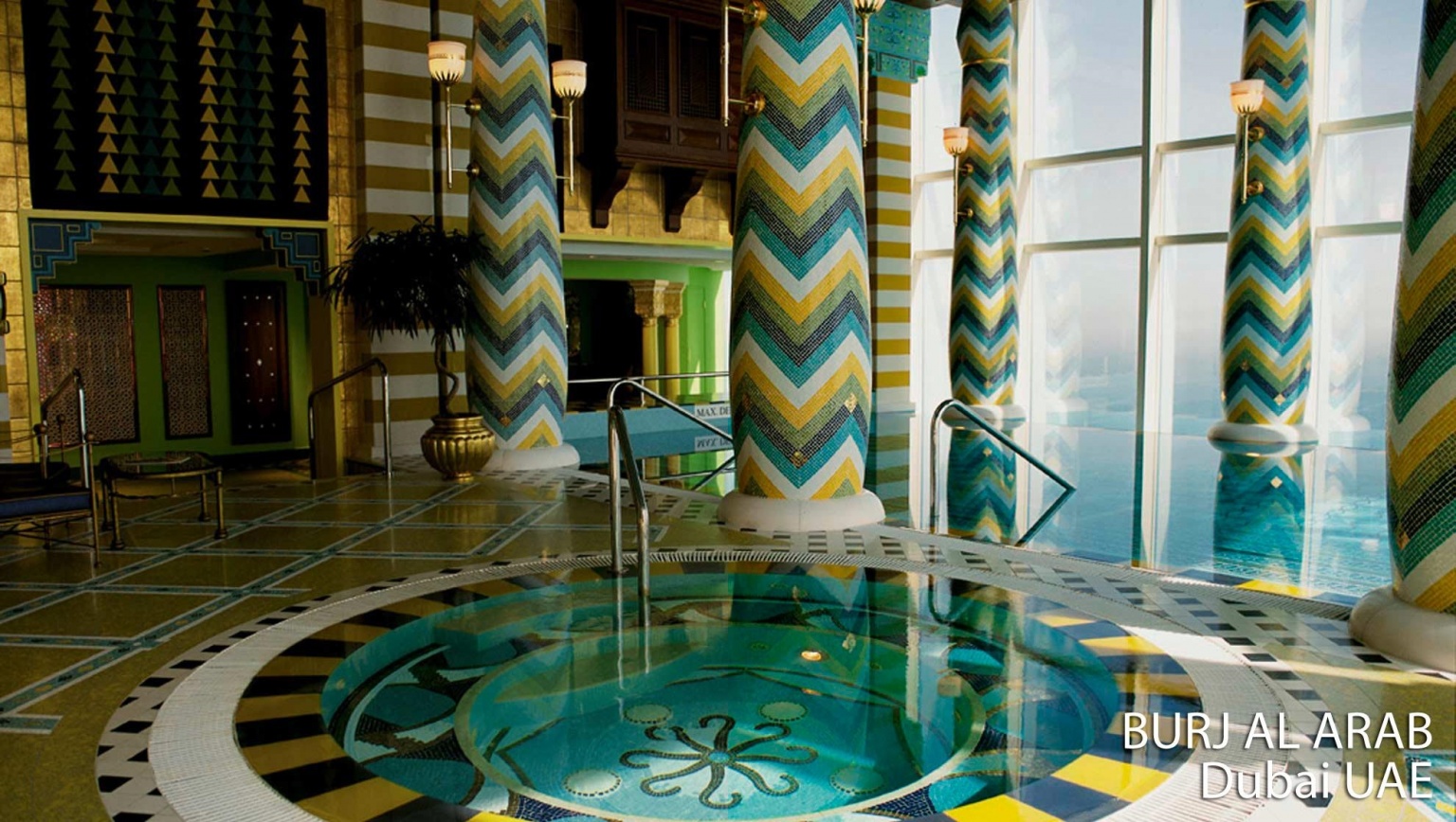 Мозаичный декор для бассейна SICIS Burj Al Arab